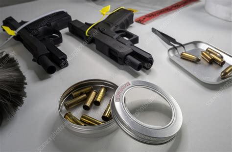 state three types of forensic analysis that could be performed on a handgun