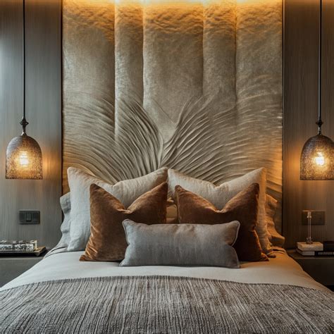 Statement headboard for bedroom