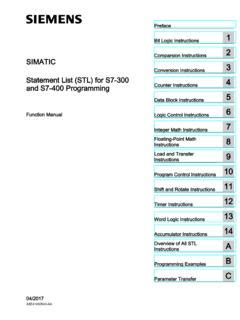 Statement List Examples