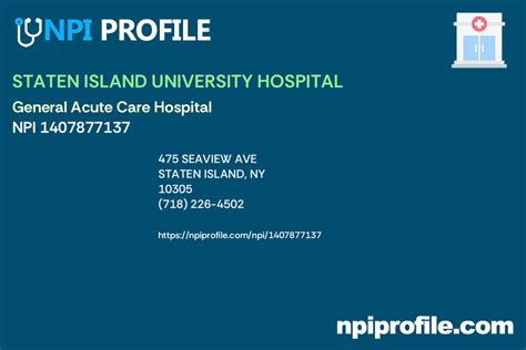 staten island hospital npi