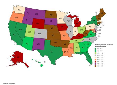 states ranked by tourism 2022