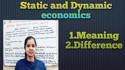 static and dynamic models econometrics