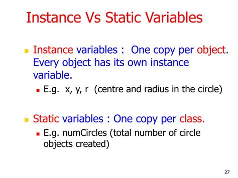 static and instance variable in java difference