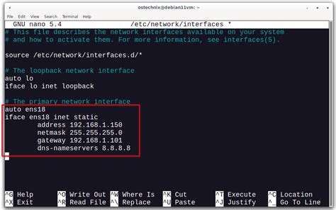 static ip configuration in linux