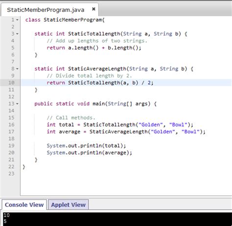 static member function in java