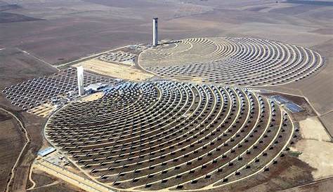 Station Energie Solaire Maroc Centrale Noor Ciments Du