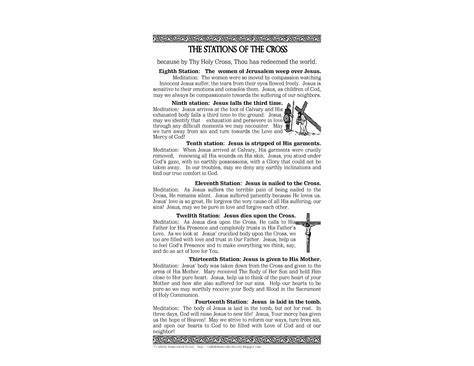 station of the cross prayer printable