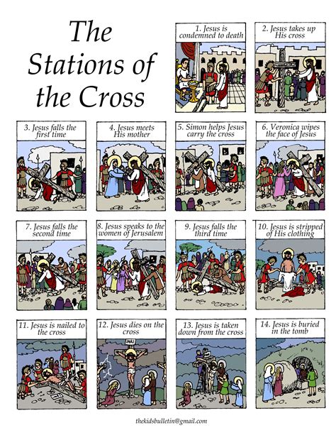 Free Printable Stations of the Cross Posters Catechism Angel Free
