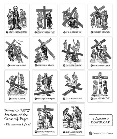 stations of the cross catholic printable free