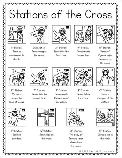 stations of the cross children's activity