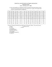 statistical analysis with software application midterm exam