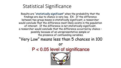 statistical significance ap psychology example