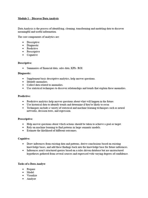 statistics for data analyst pdf notes