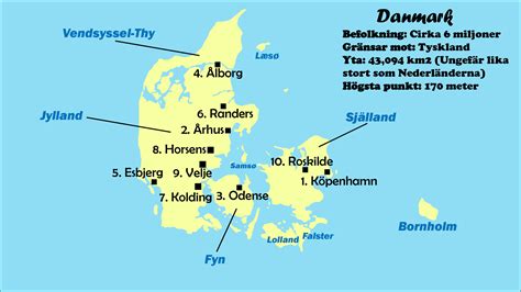Maps of Denmark Detailed map of Denmark in English Tourist map of