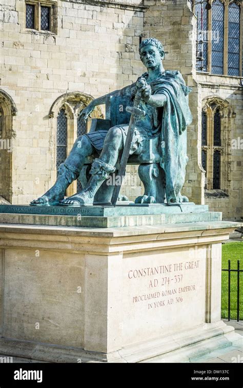 Statue Outside York Minster