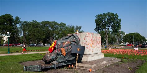 Statues Down In Canada
