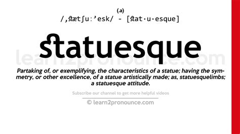 Statuesque Literary Definition