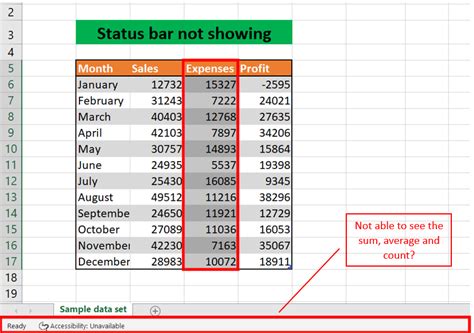 Excel Status Bar Not Showing? 5 Ways to Fix It
