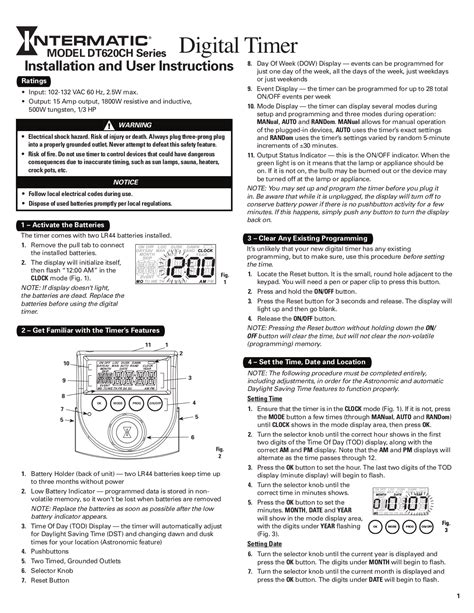 status timer switch instructions pdf