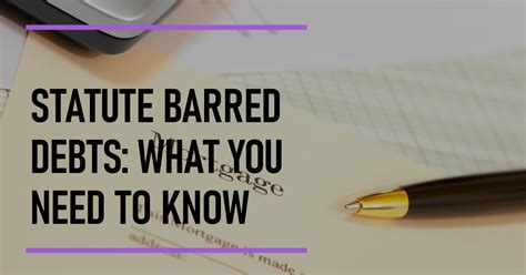 Statute Barred What Does This Mean