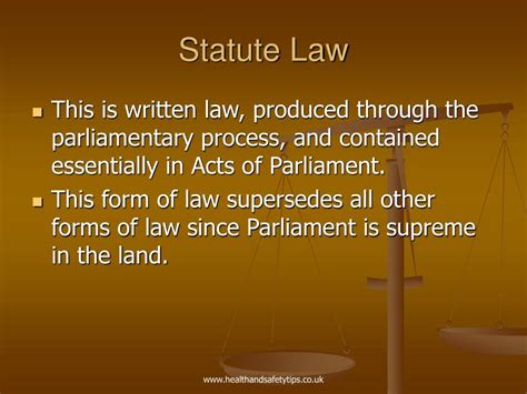 Statute Law Definition Easy