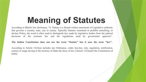 Statute Location Meaning