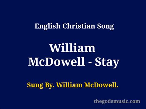 William McDowell Stay [Live From Chattanooga] YouTube