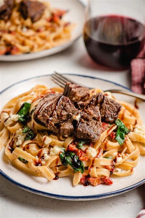 steak and pasta