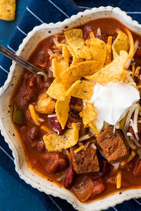 steak chili with beans slow cooker