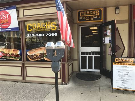 Menu at Coach's Steak & Hoagie House steakhouse, Doylestown