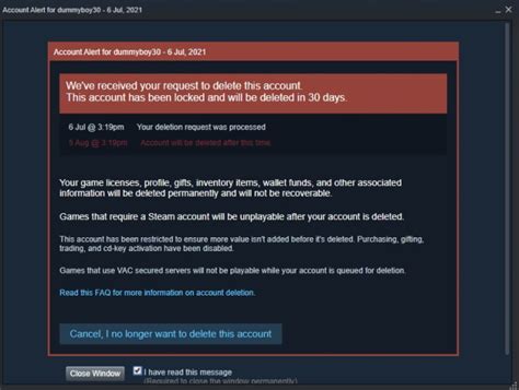 steam account found banned
