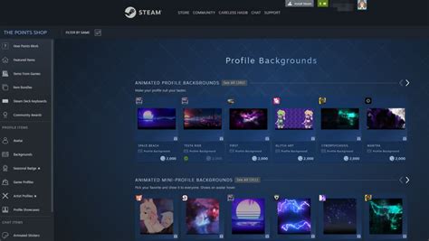 Steam Background Shop