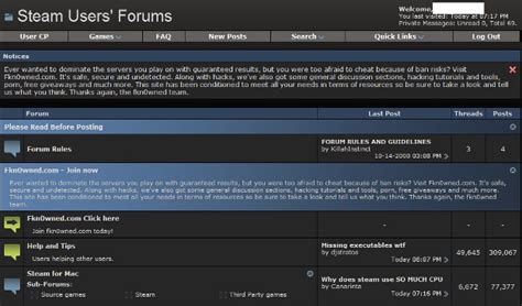 Steam Forums