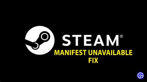steam manifest unavailable error