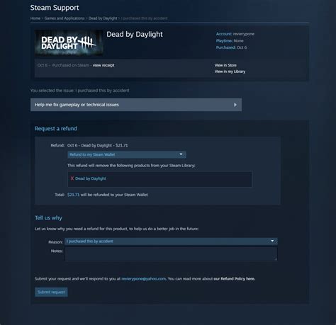 steam support refund