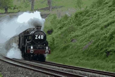 steam train wreck gif