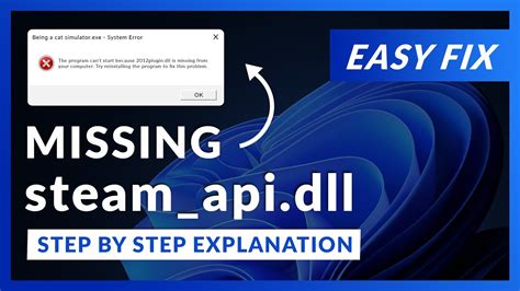steam_api.dll error fix