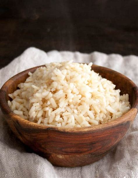 Steamed brown rice