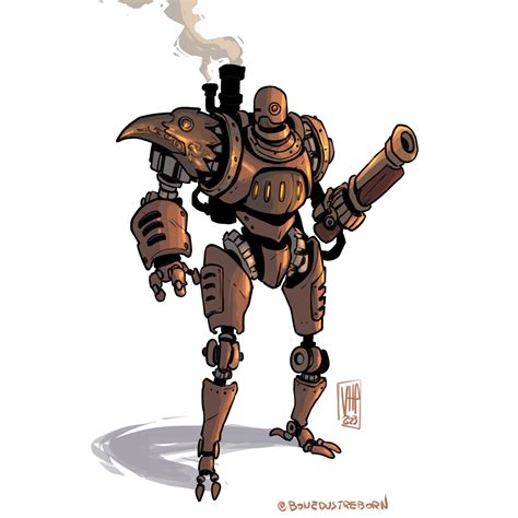 Steampunk Robot Oc Art