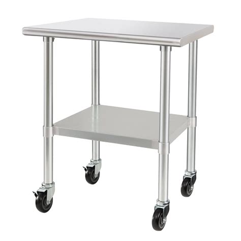 Steel Table On Wheels
