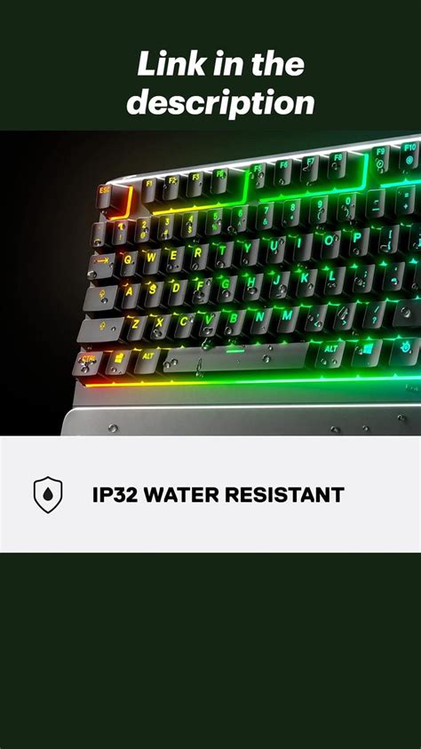 SteelSeries Apex 3 TKL RGB Membrane Gaming Keyboard 64831 Mwave
