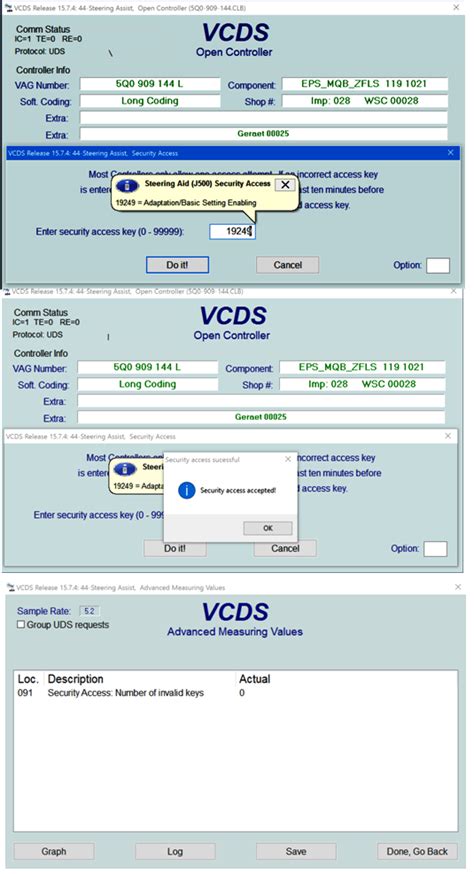 Steering Assist Security Access Code