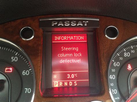Steering Column Fault Vw Passat