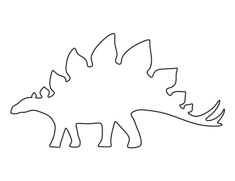 Stegosaurus Bones Outline Printable