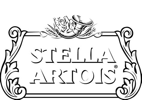stella artois logo png white