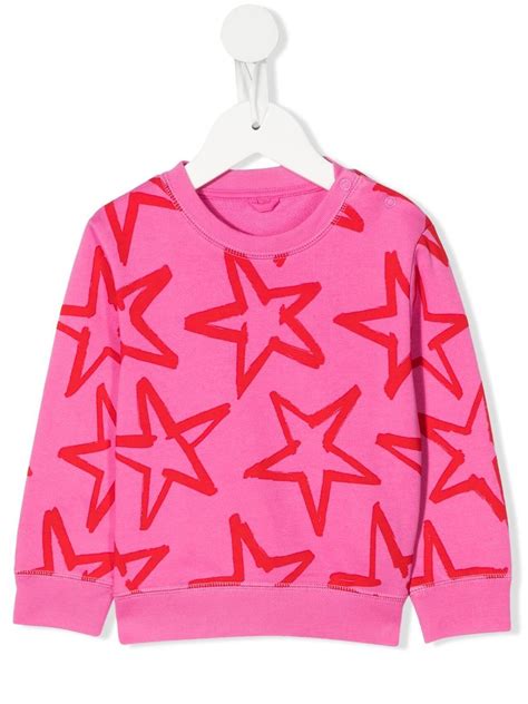 stella mccartney pink sweatshirts kids girls