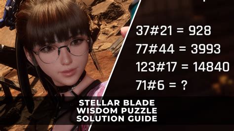 stellar blade wisdom puzzle