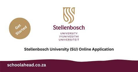 stellenbosch university online admission