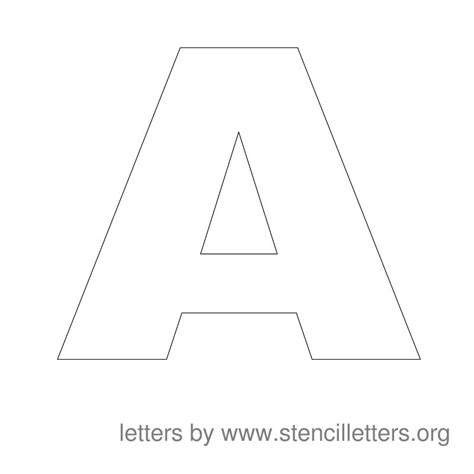 Stencil Alphabet Letters Large