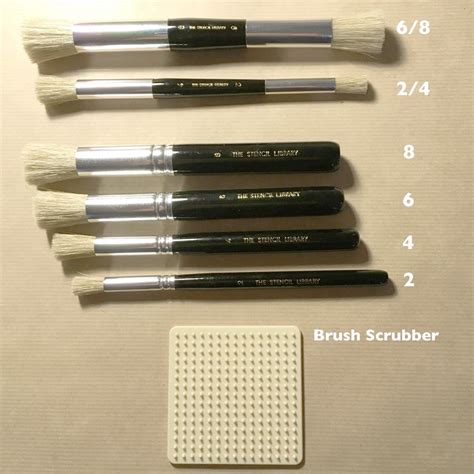 Stencil Brush Sizes